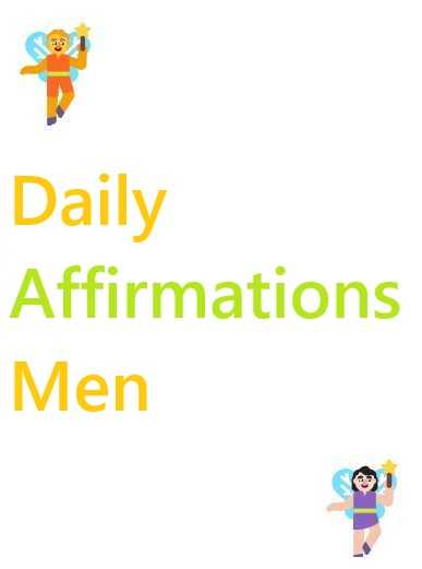 daily affirmations for men