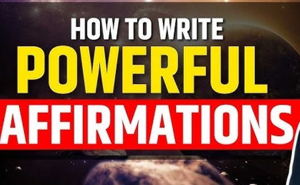 how to write affirmations